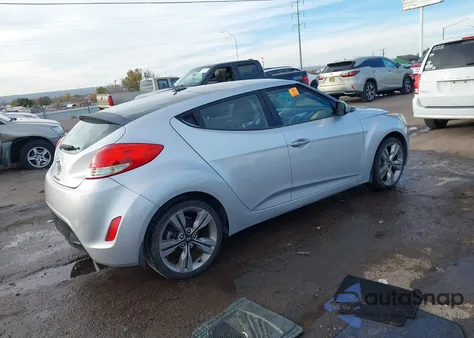2012 Hyundai Veloster Base W/Black from USA, damaged, VIN KMHTC6AD7CU033319
